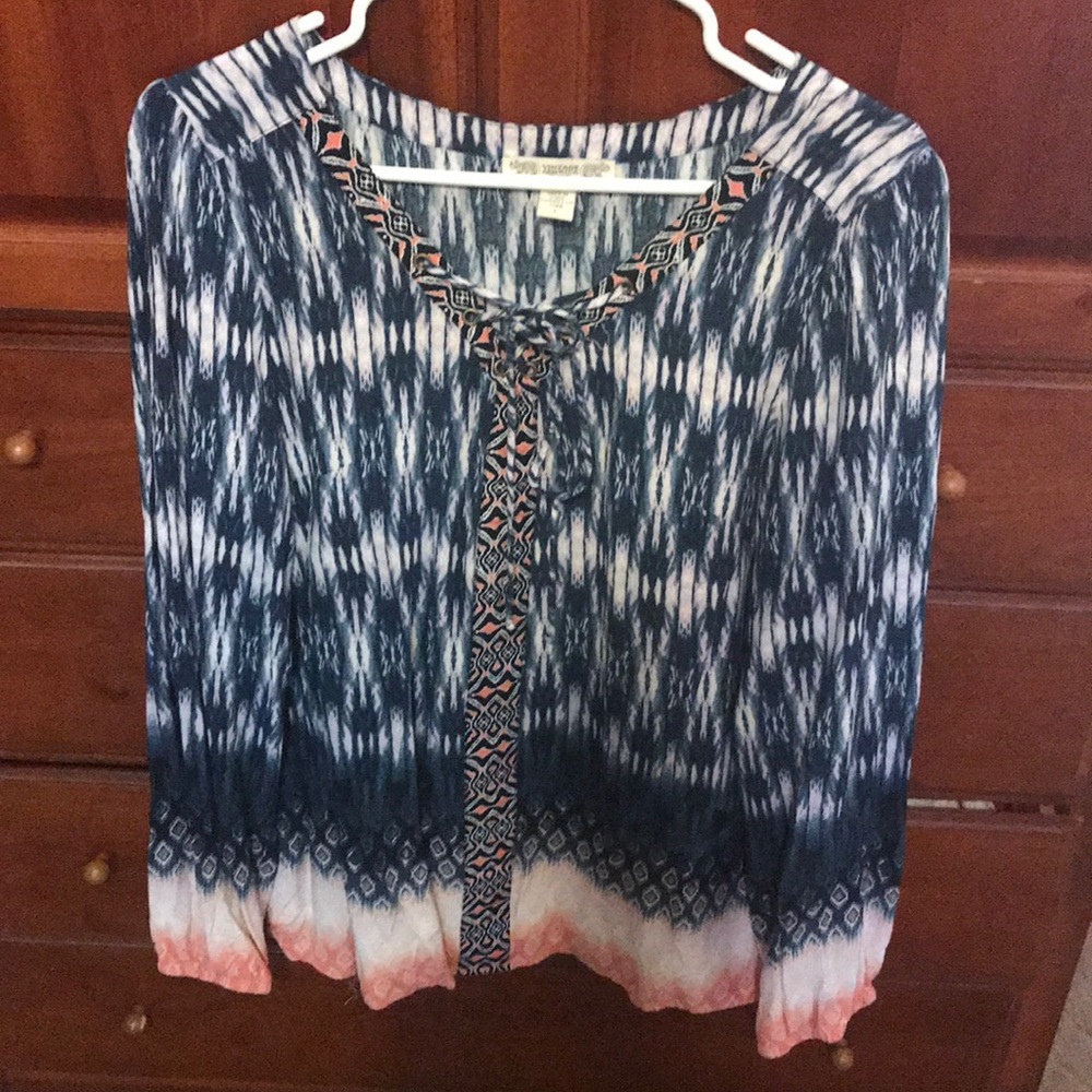 Long sleeve blouse